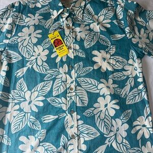 Blue Floral Men's Shirt